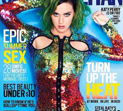 Katy Perry sulla copertina di Cosmopolitan